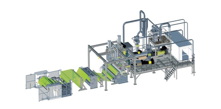 PE perforated film production line